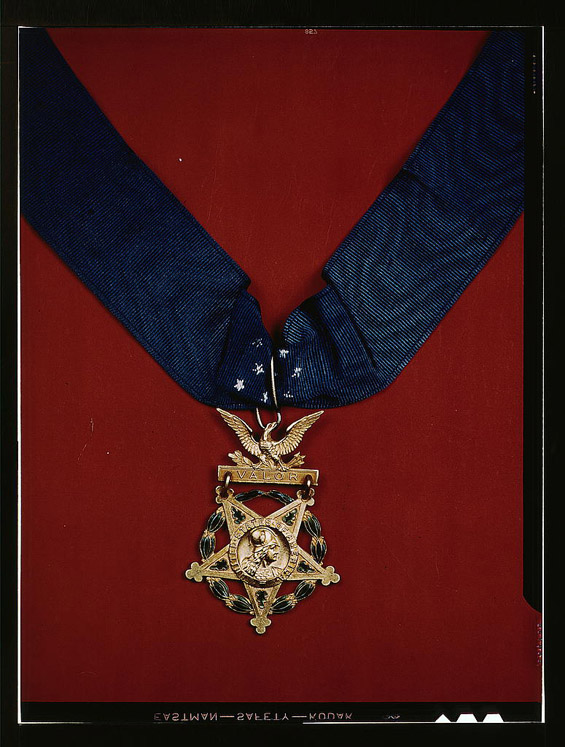 [U.S. Army Medal of Honor with neck band] (LOC)